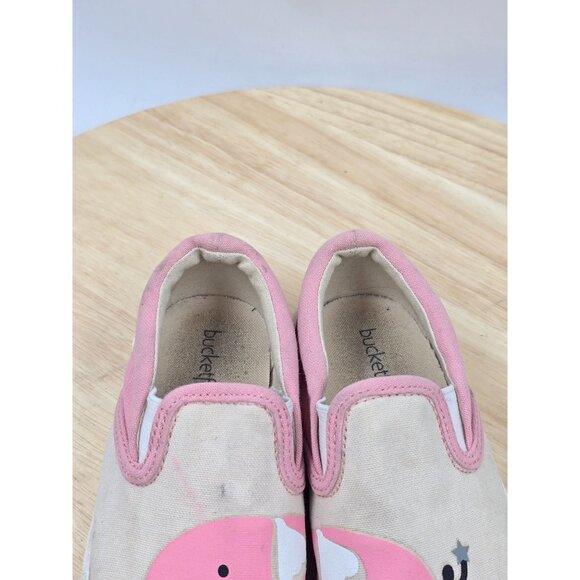 Buckfeet Elephant Slip ON Canvas Sneakers Girls Toddler Sz 8 - Picture 5 of 7